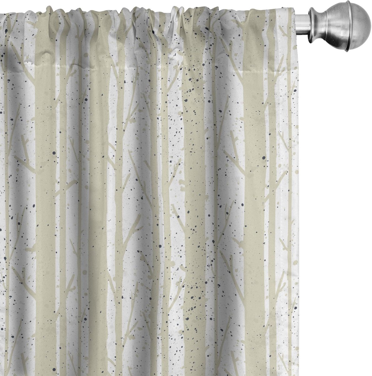 ABAKUHAUS Wald Voorhangen – 2x75x225 cm – microvezel – halfdonkerend Grijs