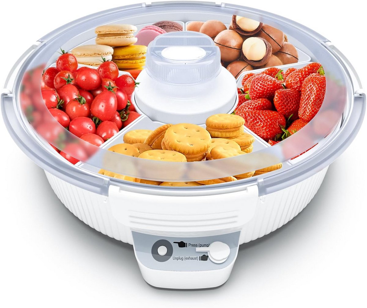 Vacuüm Afgesloten Verdeelbak met Deksel voor Snacks en Fruit