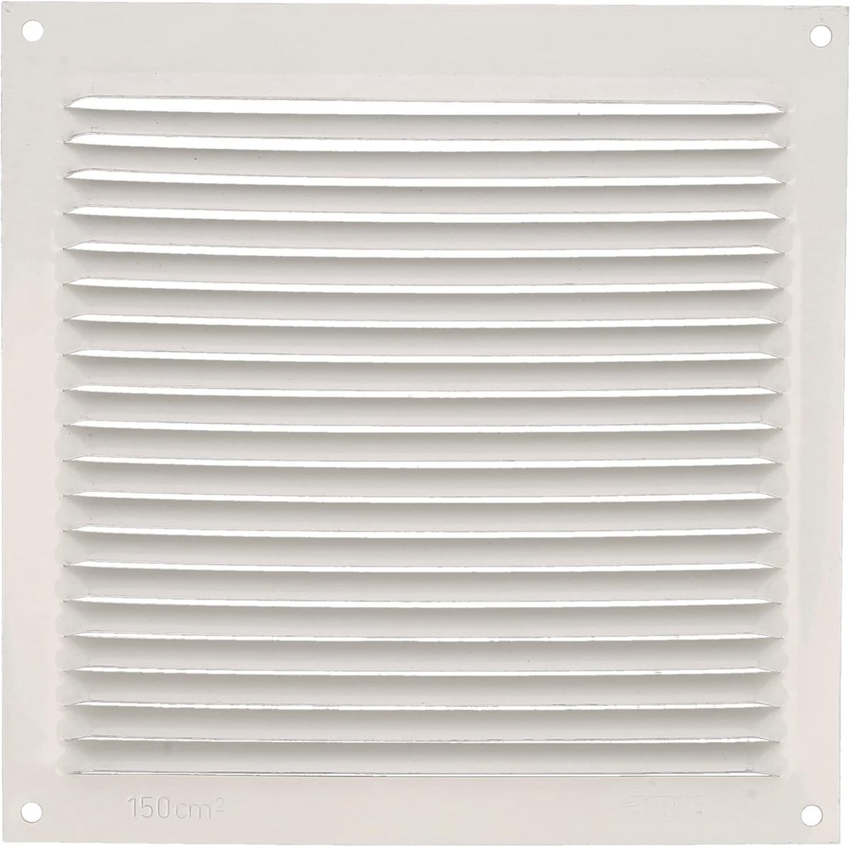 Vierkante Ventilatiegrille van Aluminium 170x170 mm Wit voor Keuken en Badkamer