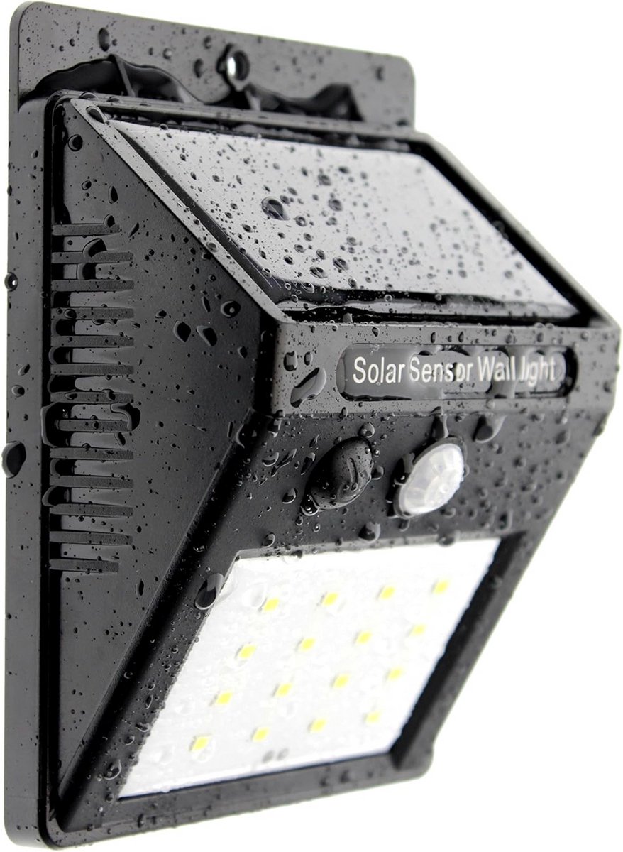 LED Solar Wandlamp met Bewegingsmelder IP54 Buitenverlichting