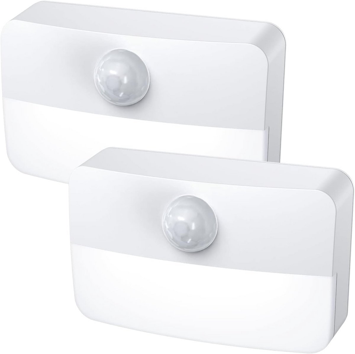 Draadloze LED Nachtlampjes met Bewegingssensor voor Binnen - Wit (2 Stuks)