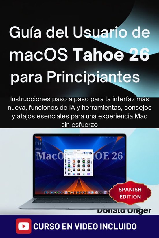 Guía del usuario de macOS Tahoe 26 para principiantes - cover