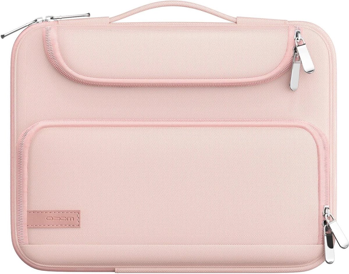 Tablet hoes 9-11 inch voor diverse modellen, waterdicht met dubbele vakken, roze
