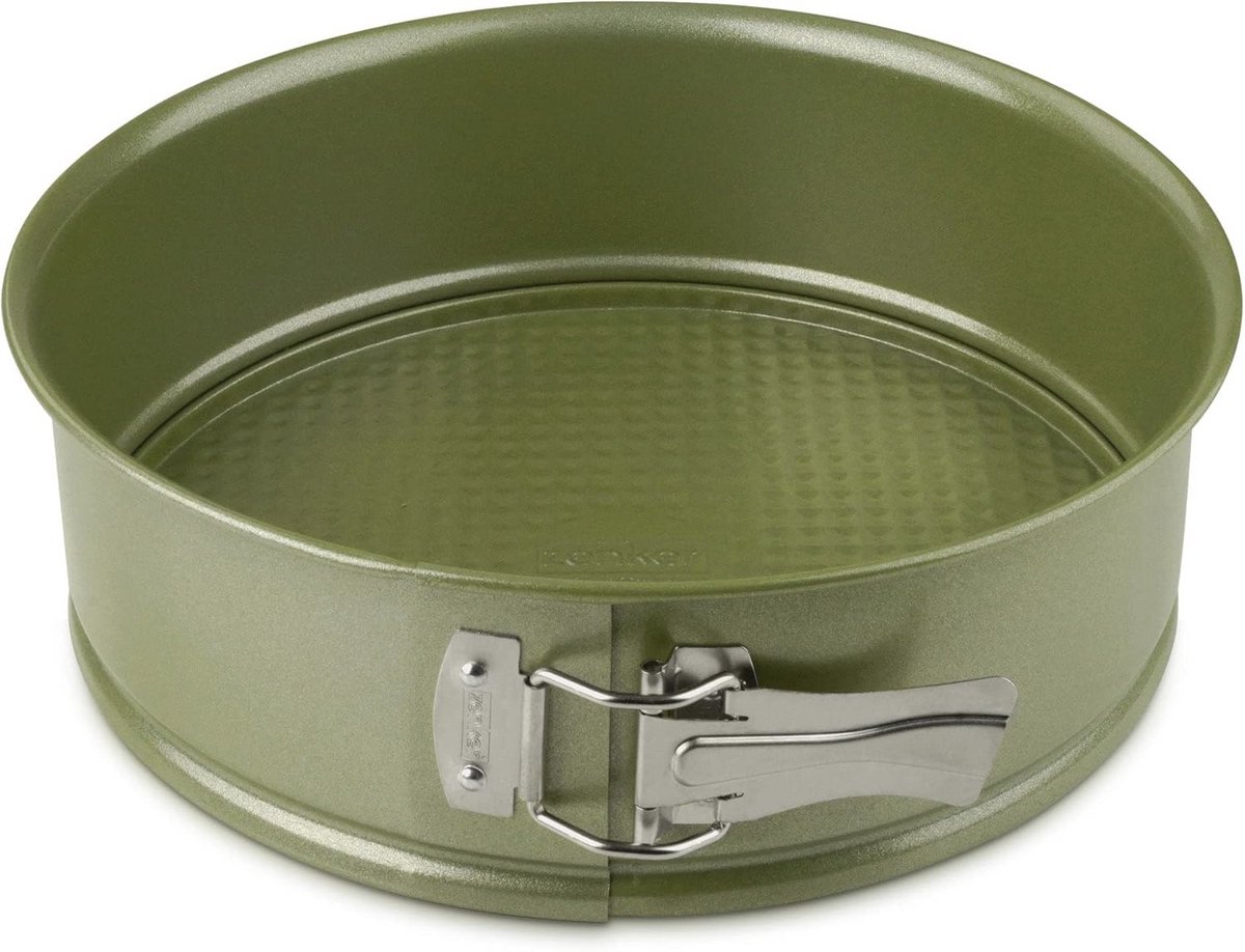 Ronde Voorjaar Bakvorm met Antiaanbaklaag - Groen 24 x 7,5 cm