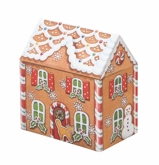 Maison en pain d'épices en étain 8x5x9cm