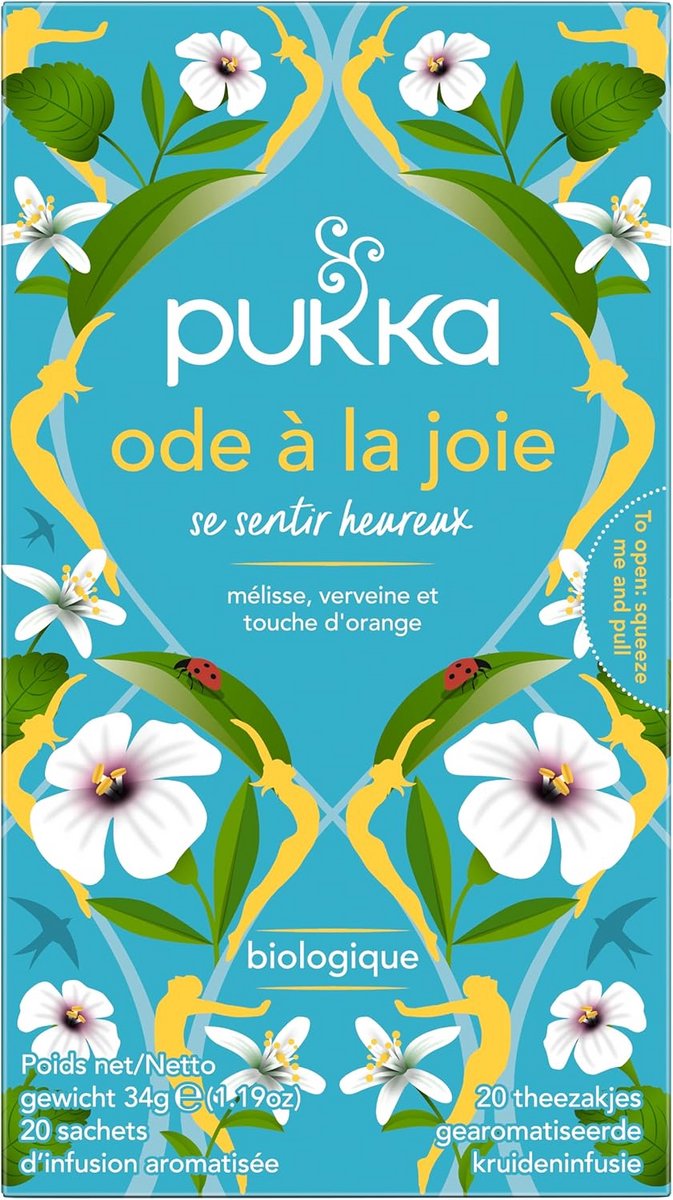 Biologische Thee 'Joy' - Verkwikkende Citroen & Sinaasappel Blend - 20 Zakjes