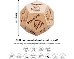 Food Decision Dobbelsteen voor Koppels - Spel voor Activiteiten, Filmavonden of Eten Kiezen - Origineel Cadeau Idee
