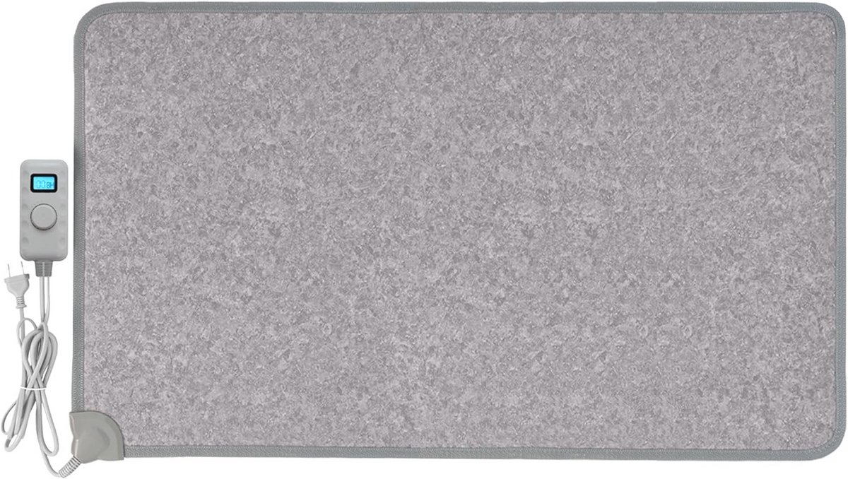 Elektrische Verwarmingsmat voor Voeten - Infrarood, 55 x 80 cm, Verstelbare Temperatuur, Antislip