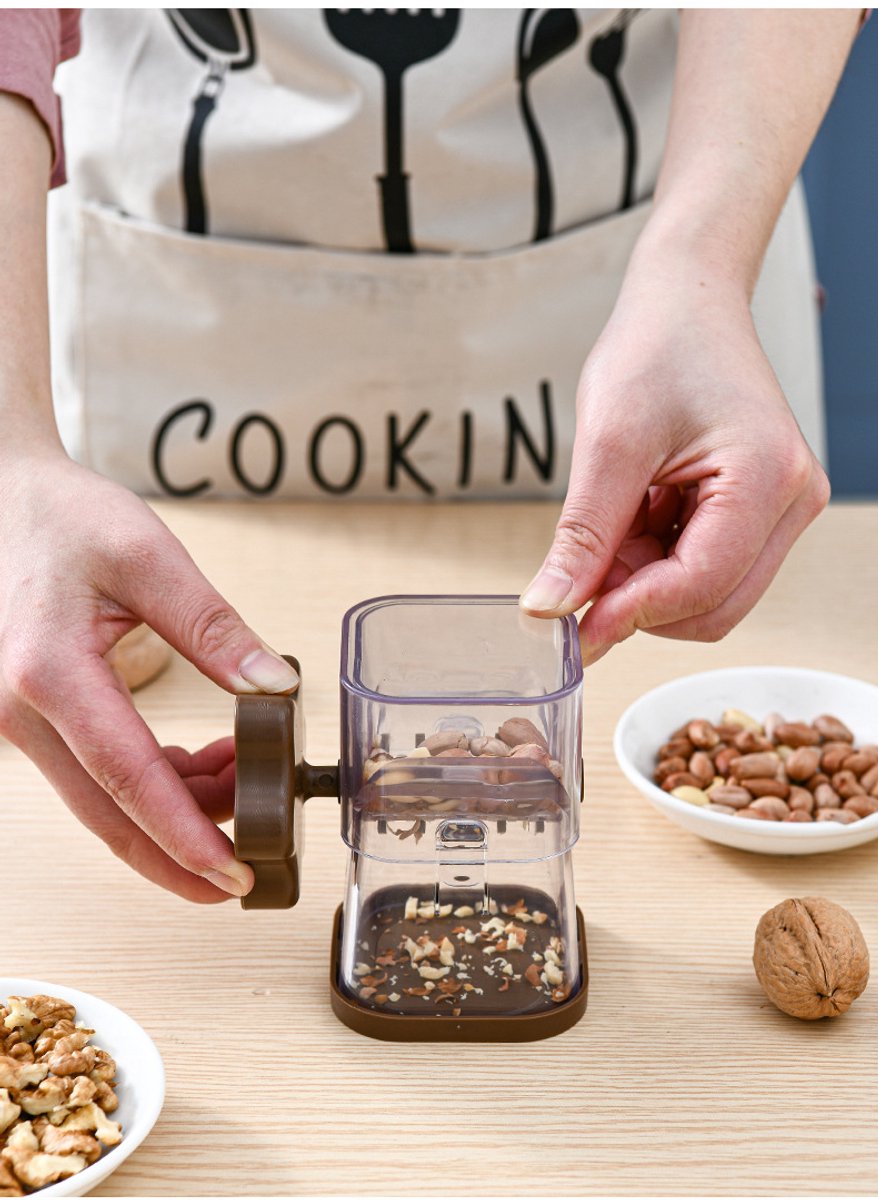 Handmatige fruitvermaler, noten- en chocolademolen - Praktisch keukenhulpmiddel voor het vermalen van pinda's, noten, walnoten en chocolade