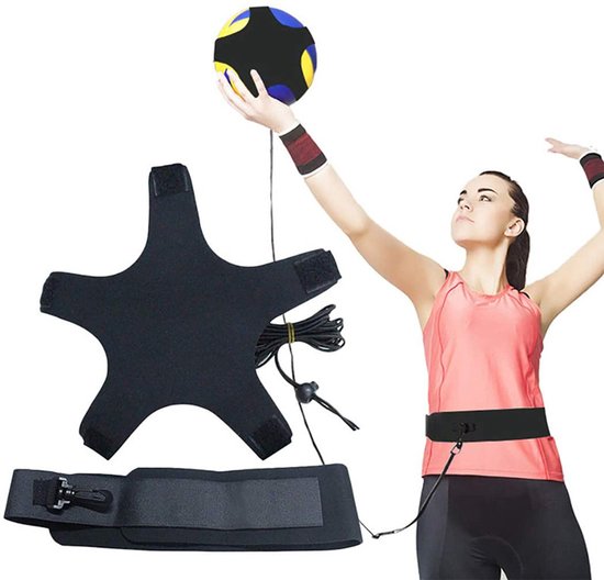 Volleybal Spike Trainer - Elastische Weerstandsband voor Zelftraining - Volleybal Trainingshulpmiddel Verbetert Serveertechniek, Springtechniek, Armzwaai en Spikekracht