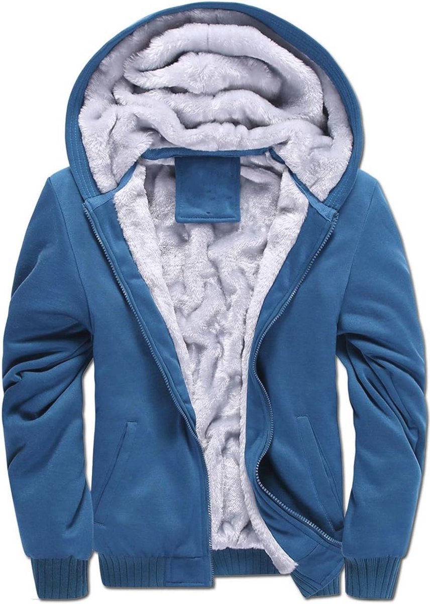 Oversized Hoodie Fleece Gevoerd Met Capuchon voor Heren