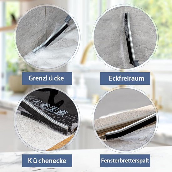 Spleetreinigingsborstel Set - Multifunctionele Voegborstel voor Badkamer en Keuken - 2 Stuks van Merkloos	 — afbeelding 4