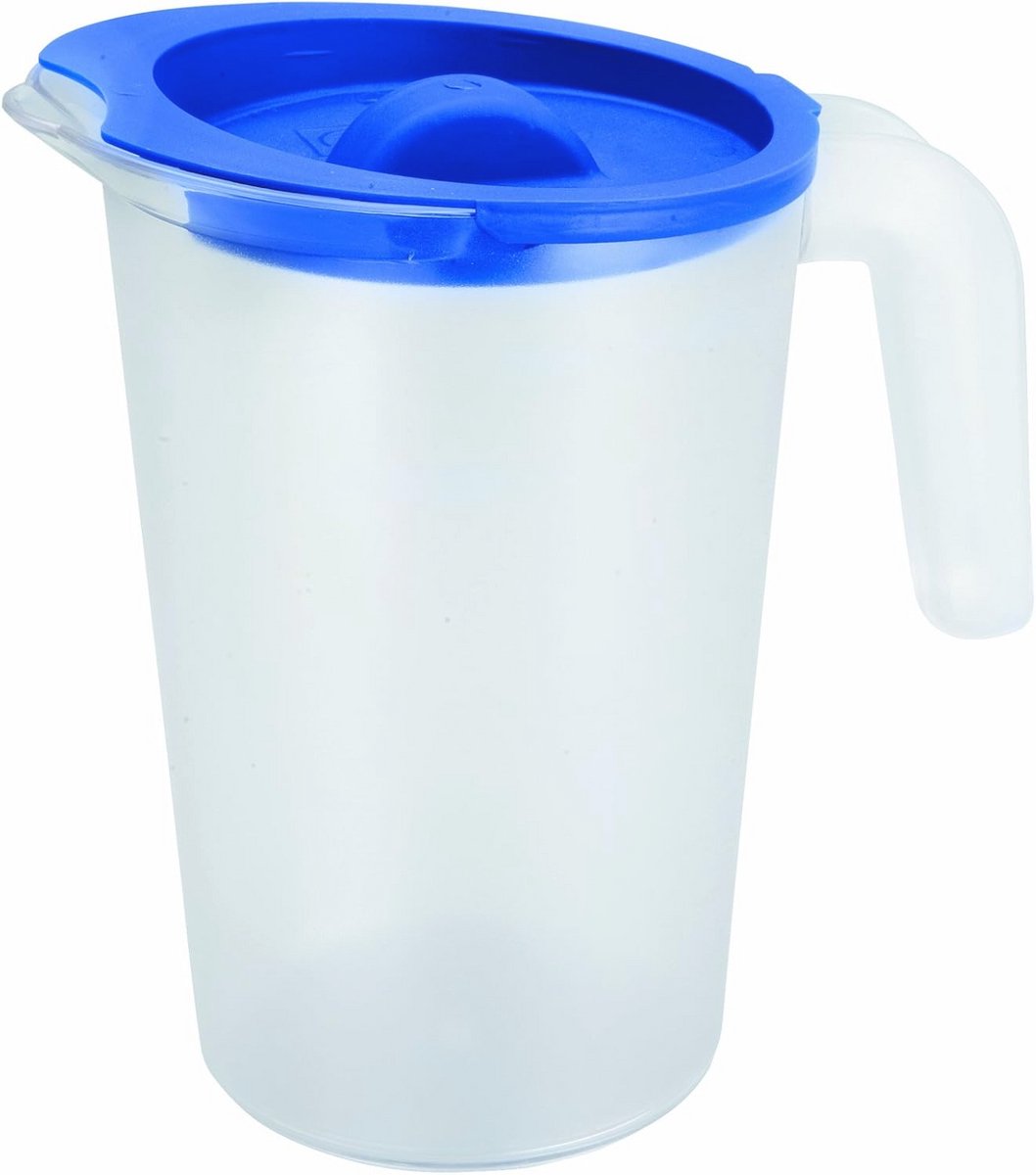 Polycarbonaat Kan 1 Liter met Deksel - Hittebestendig en Vaatwasmachinebestendig
