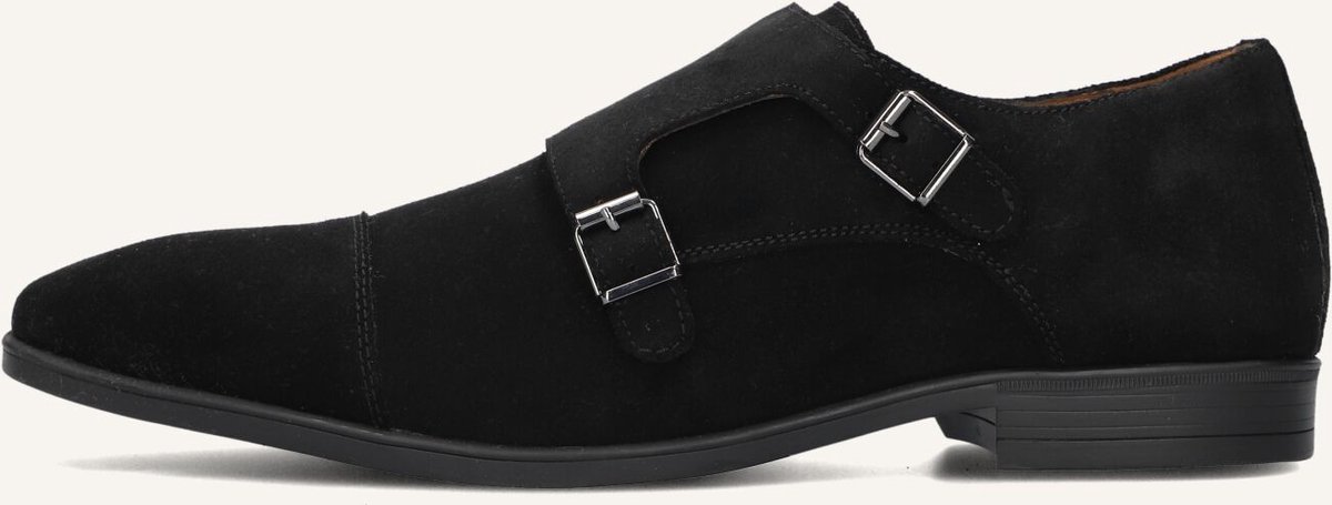 STEFANO LAURAN Stefano Lauran Gesp Nette schoenen - Business Schoenen - Heren - Zwart - Maat 47