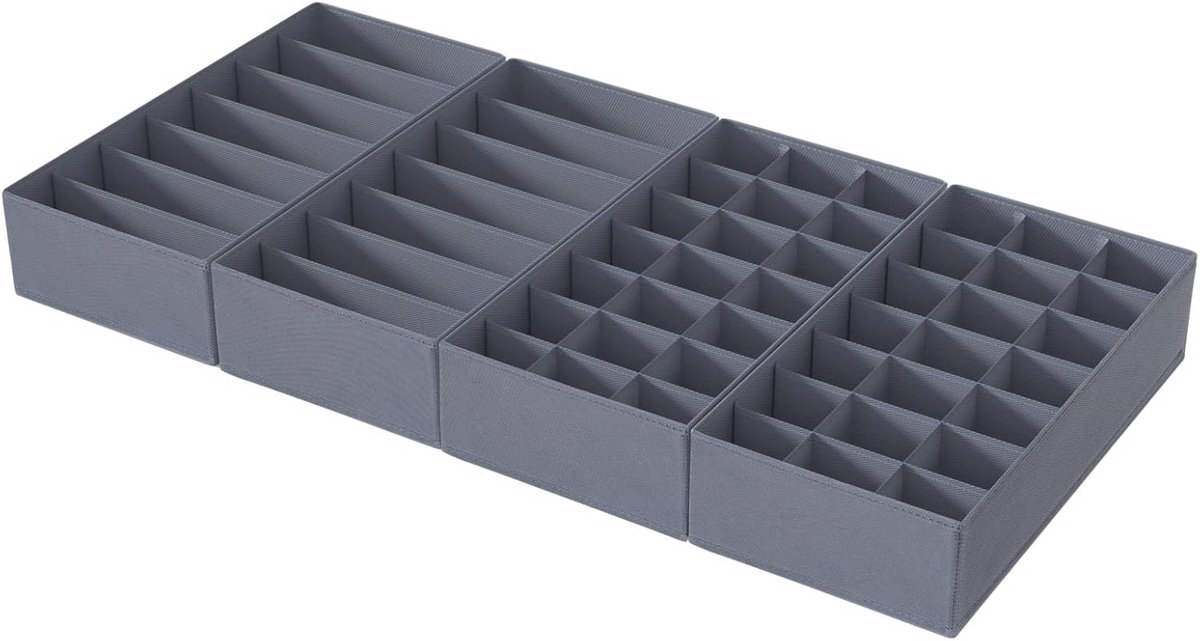Kledingkast Organizer Set van 6 - Wasbaar Opbergsysteem voor Laden met Stabiele Bodem