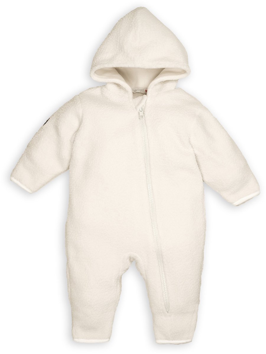 Lodger Buitenpak Baby – Teddy – 2 Lagen & Waterafstotend Wit