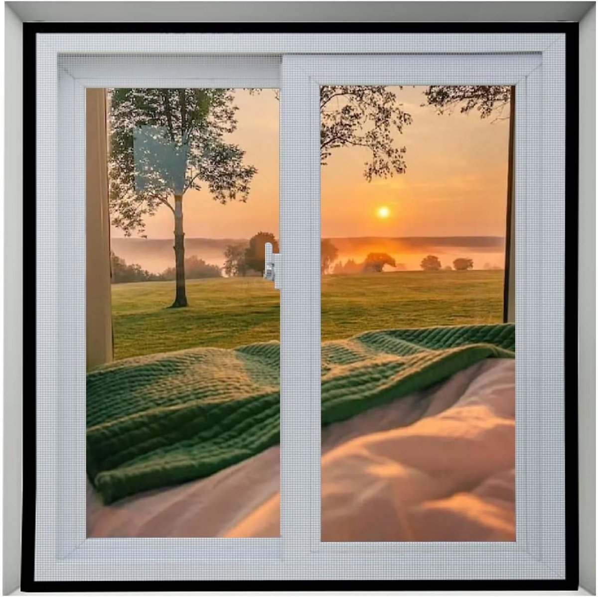 Horrenraamrol Transparant 65x105cm – Fijnmazig Insectenhor voor Ramen tegen Muggen en Vliegen