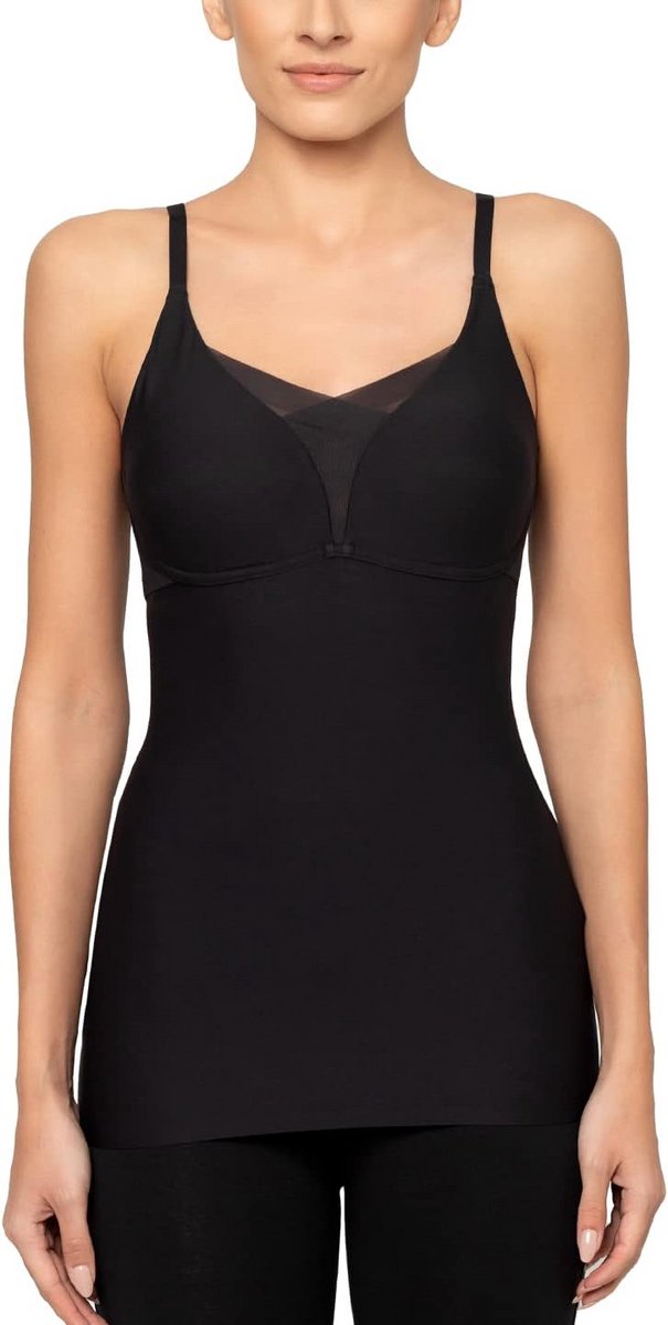 Dames Bustier Shirt met Vormgevende Zones Zacht en Comfortabel Zonder Beugel