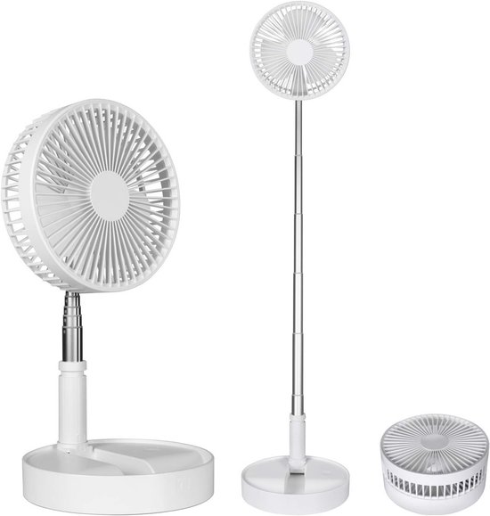 Amig - GALAIR WIFI-01 Staande en Tafelventilator - Stil 13 dB - 26 Snelheden - Verticale en Horizontale Oscillatie - Laag Verbruik 27 W - Afstandsbediening en App - LED-verlichting