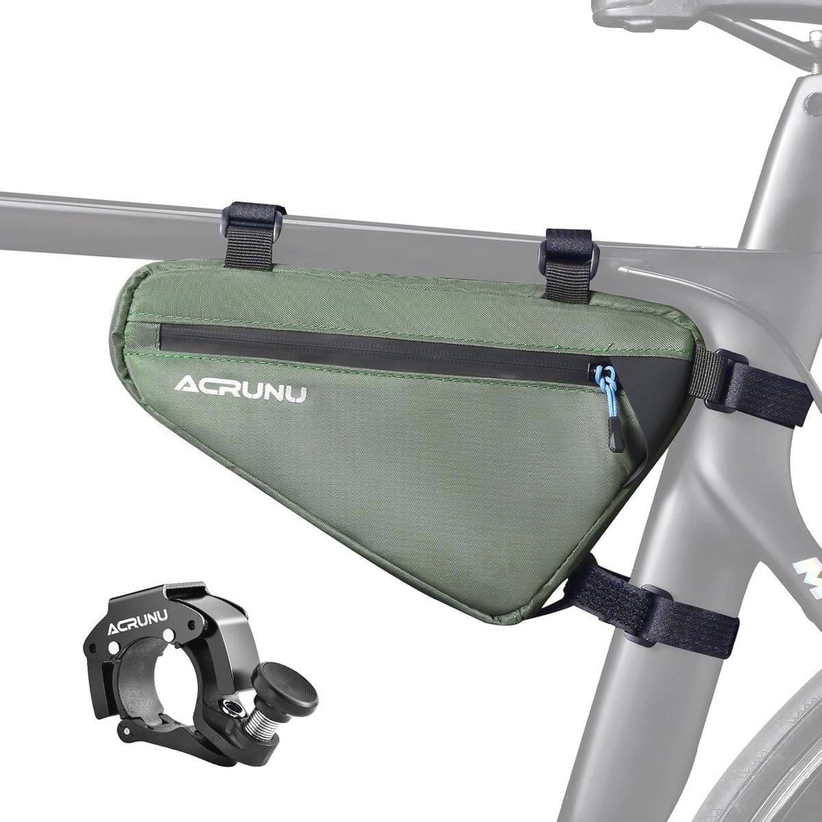 Waterdichte Driehoekige Fietstas 1,5L – Frametas en Stuurtas voor Stadsfiets, Mountainbike en Racefiets
