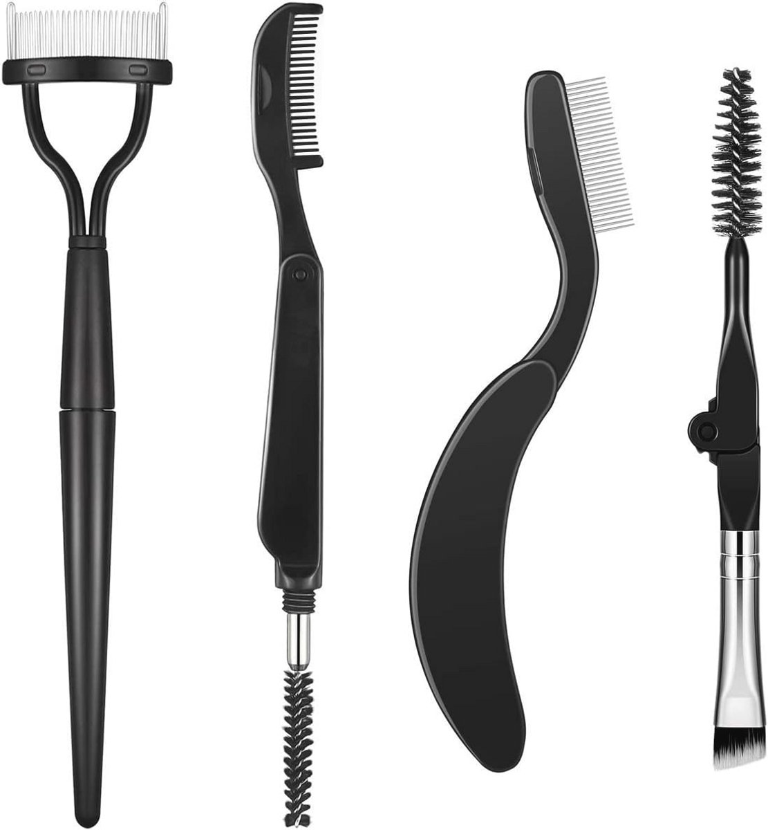 Opvouwbare Wenkbrauw en Wimper Verzorgingsset - Make-up Gereedschap voor Thuis of Op Reis