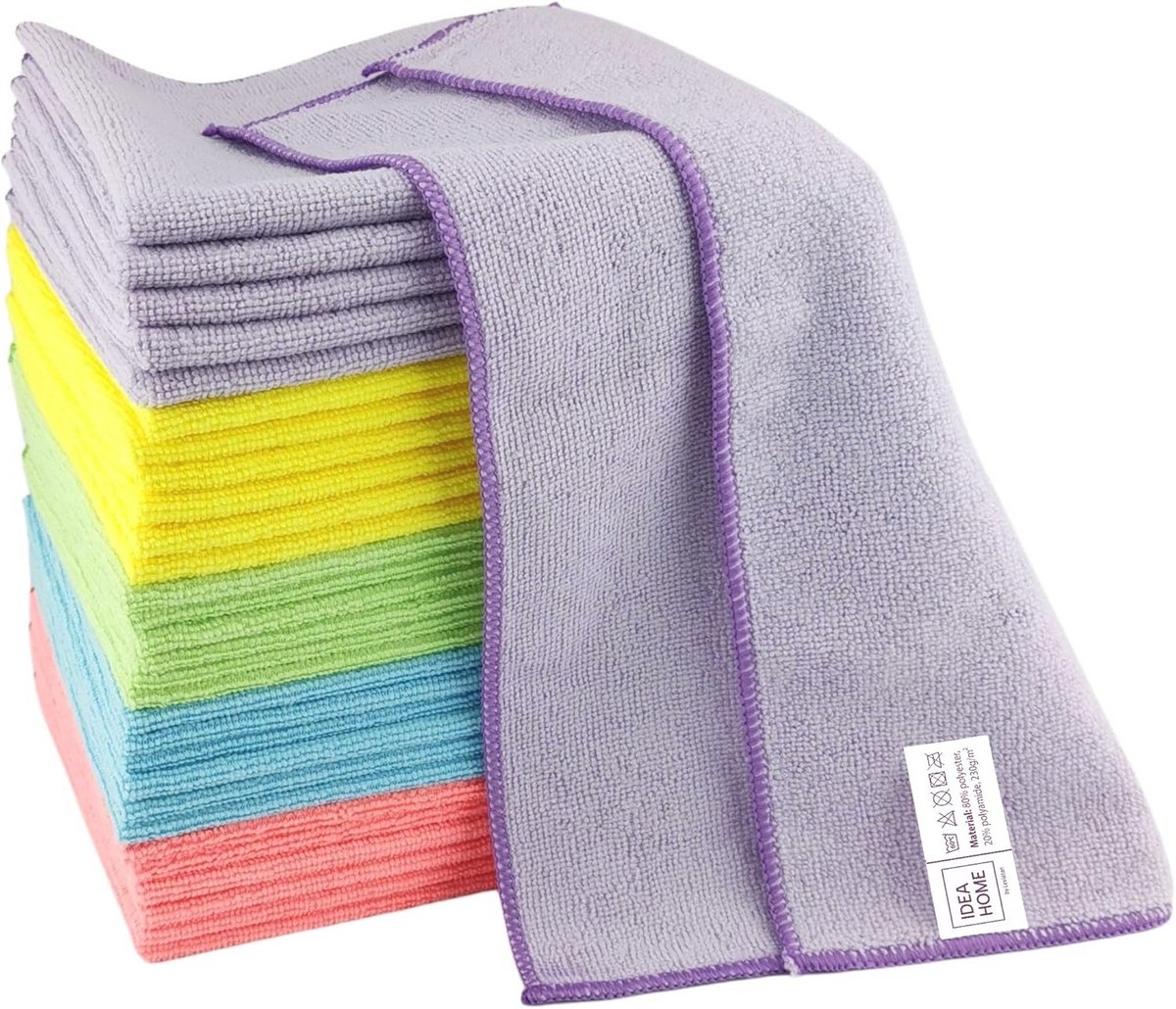 Multifunctionele microvezeldoeken 30 x 30 cm - 5 stuks - Ideaal voor huishouden en auto