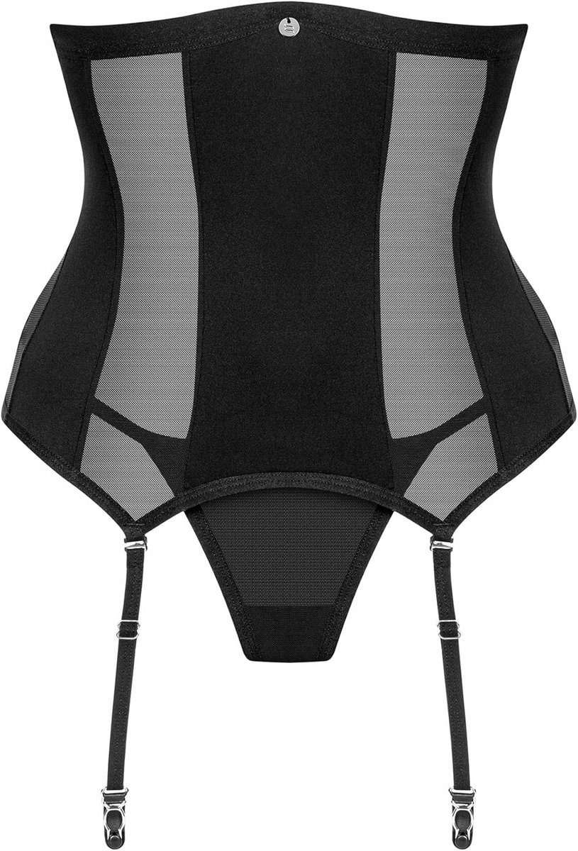 Verleidelijke 3-delige Lingerieset met Corsage, Tanga en Satijnen Blinddoek