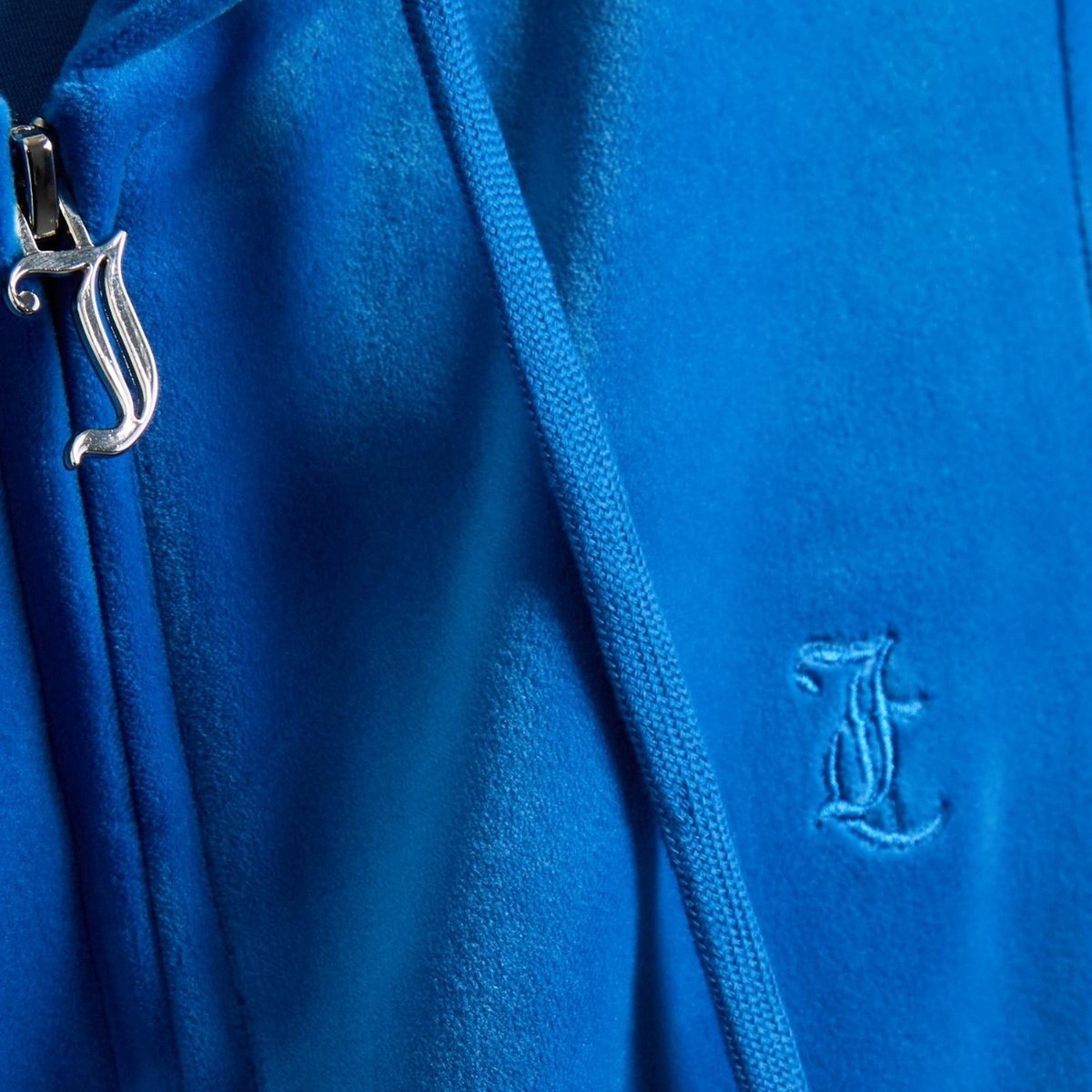 Juicy Couture Robertson hoodie met ritssluiting HEMELSBLAUW
