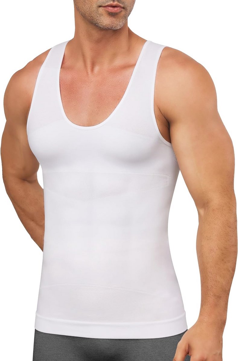 Mannen Compressie Vest - Shapewear Tummy Control en Compressie Shirt