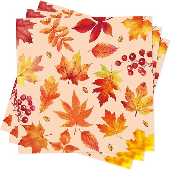 Allecta - Set van 20 stuks Decoratie voor Thanksgiving met Pompoen Thema