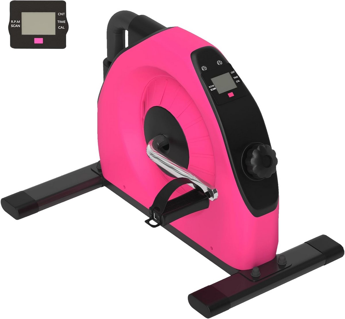 Mini Fitness Bike voor Thuis en Kantoor - Draagbare Fietser met LCD Scherm voor Armen en Benen, Perfect voor Revalidatie
