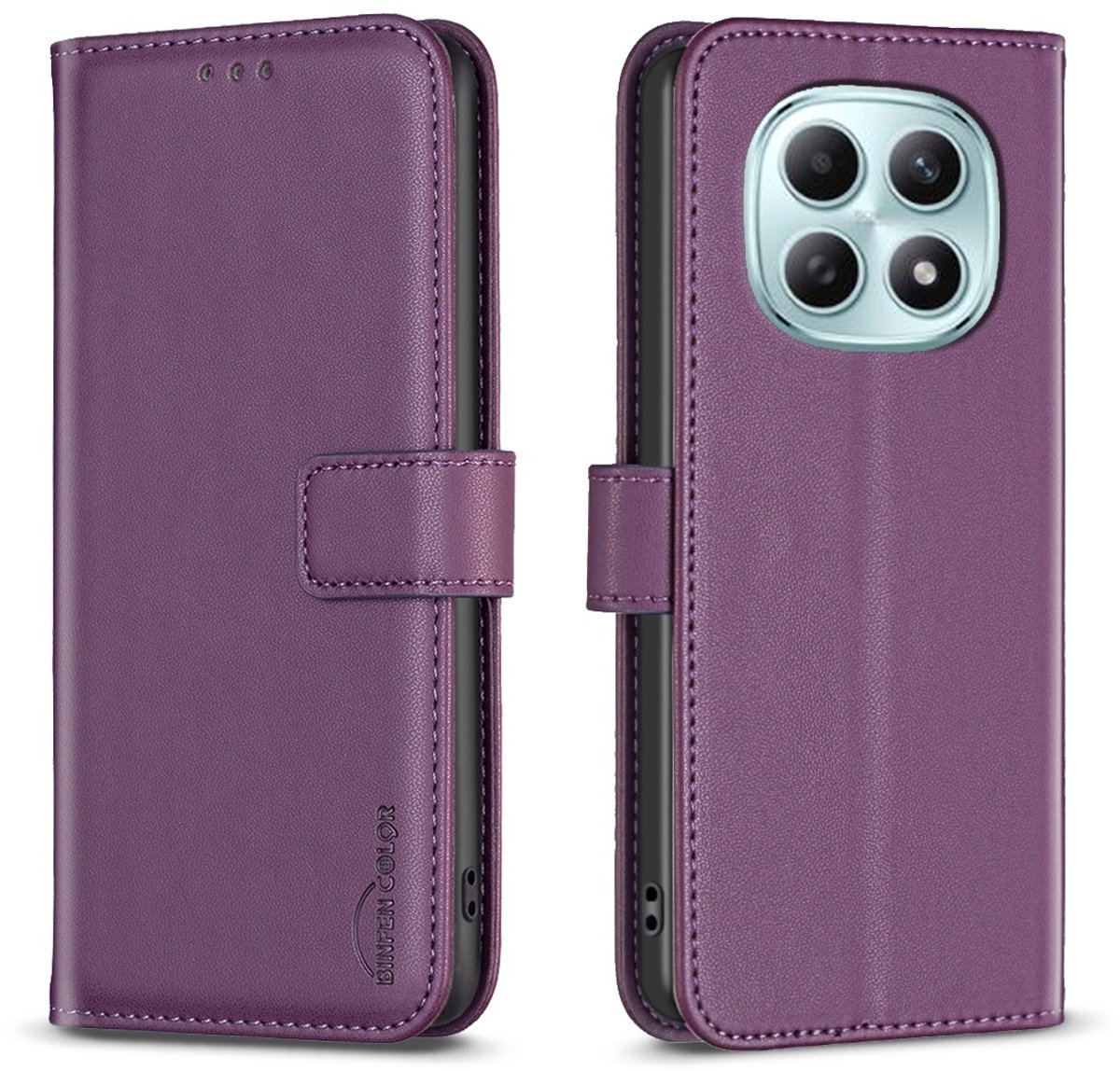 BINFEN Hoesje - Geschikt voor Xiaomi Redmi Note 15 Pro 5G Hoesje - BINFEN Book Case - Paars