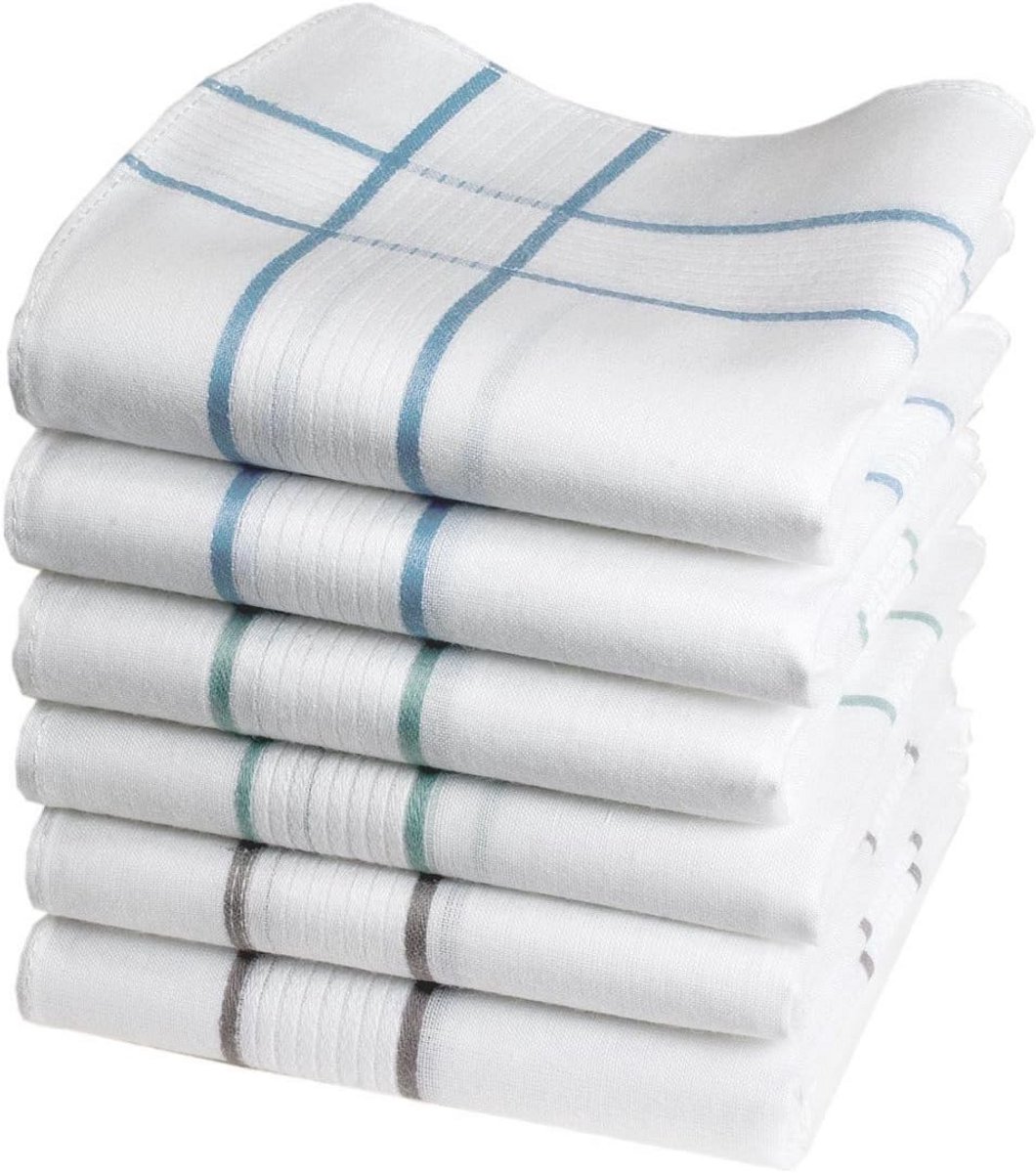 Discrete zakdoeken voor heren - Groot formaat 40cm x 40cm - 100% katoen - Assortiment van 3 kleuren