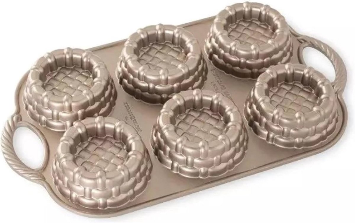 3D Bakvorm Mini Taartbodem van Hoogwaardig Aluminium - Ideaal voor Kleine Bakcreaties