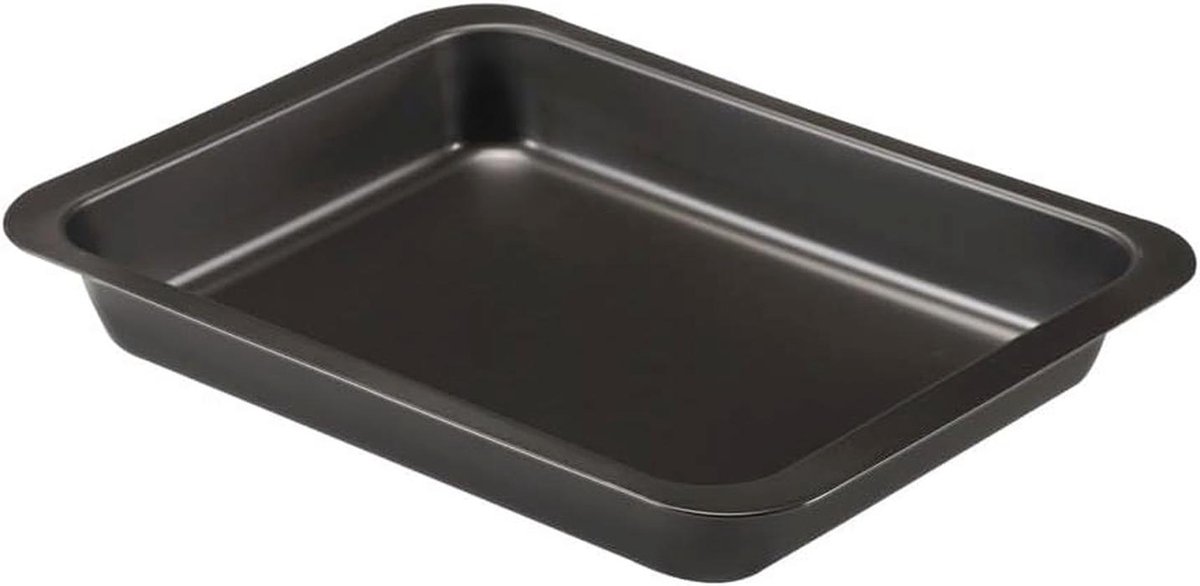 Lasagnera 24 x 32 cm met dubbele antiaanbaklaag in zwart