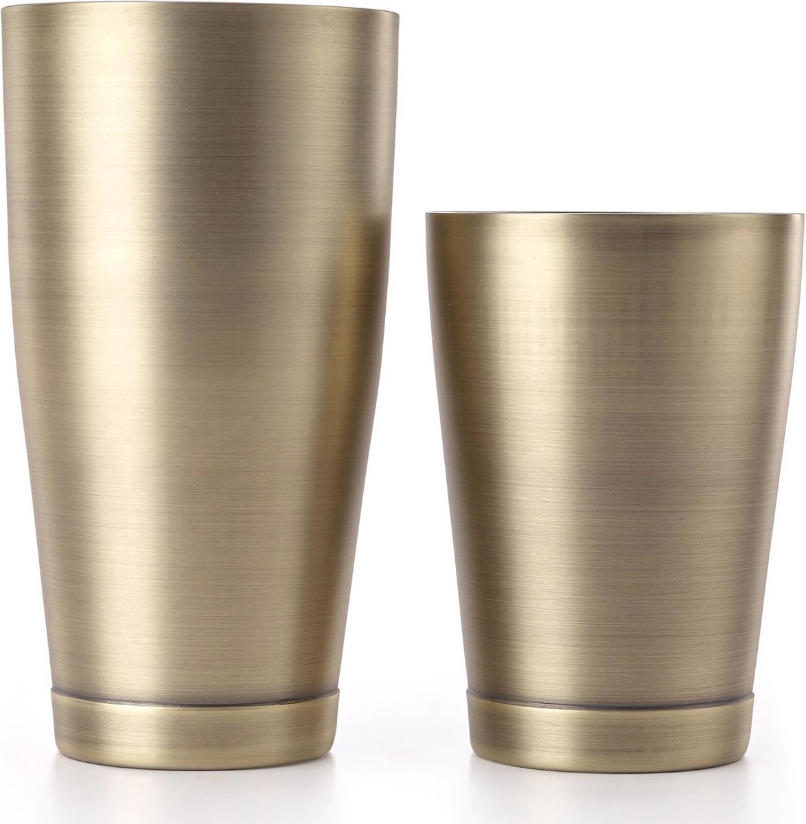 Cocktail Shaker Set Tin 18oz en 28oz in Antiek Goud