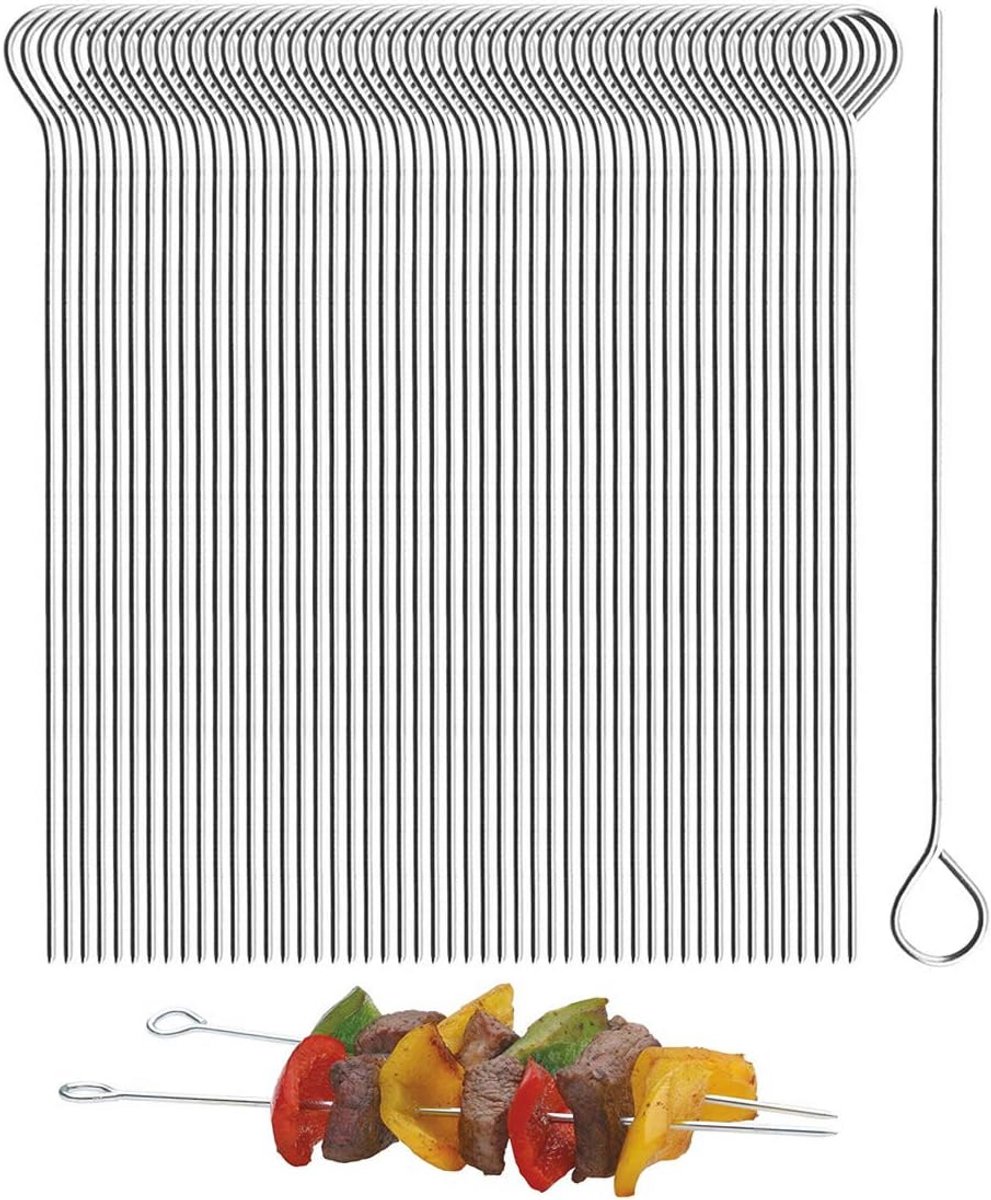 RVS Grill Spiesjes voor Shish Kebob en Cocktails - 50 Stuks