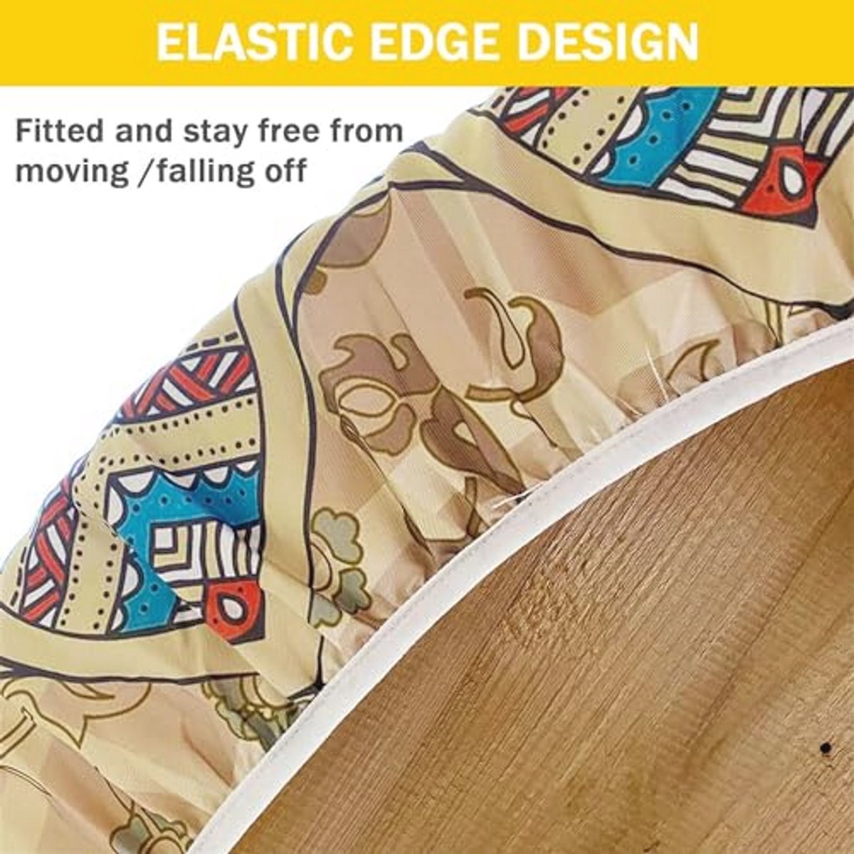 Ronde Tafelkleed 70 cm - Vlekbestendig, Wasbaar en Waterdicht met Elastische Rand