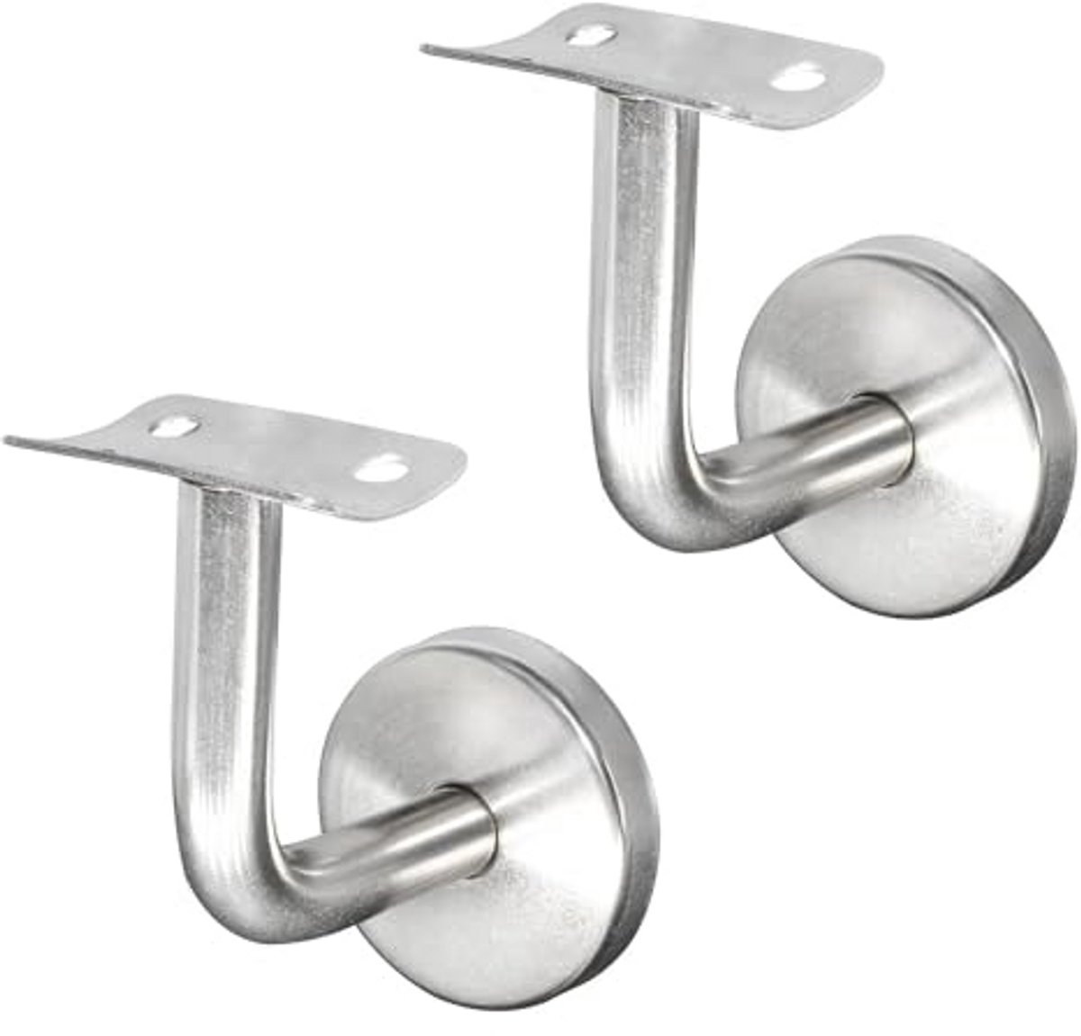 Duurzame leuningdragers 2 stuks voor trapleuning en wandbevestiging - Stalen houder 60x60mm