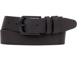 Petrol Industries Riem Heren - Broekriem - Verstelbaar - Leer - Zwart - 95 cm - L