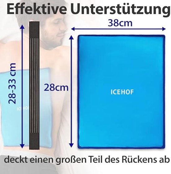 Grote Gel Koelkussen XXL - 38 x 28 cm, Verkoelend en Verwarmend, Ideaal voor Elk Lichaamsdeel — afbeelding 2