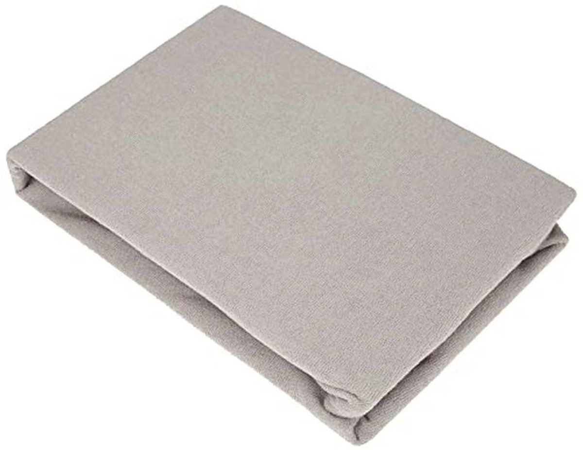 Badstof hoeslaken voor boxmatrassen 68x90 tot 100x100 cm - Taupe