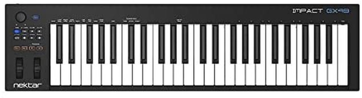 USB MIDI Controller Keyboard met DAW-integratie en 49 aanslaggevoelige toetsen