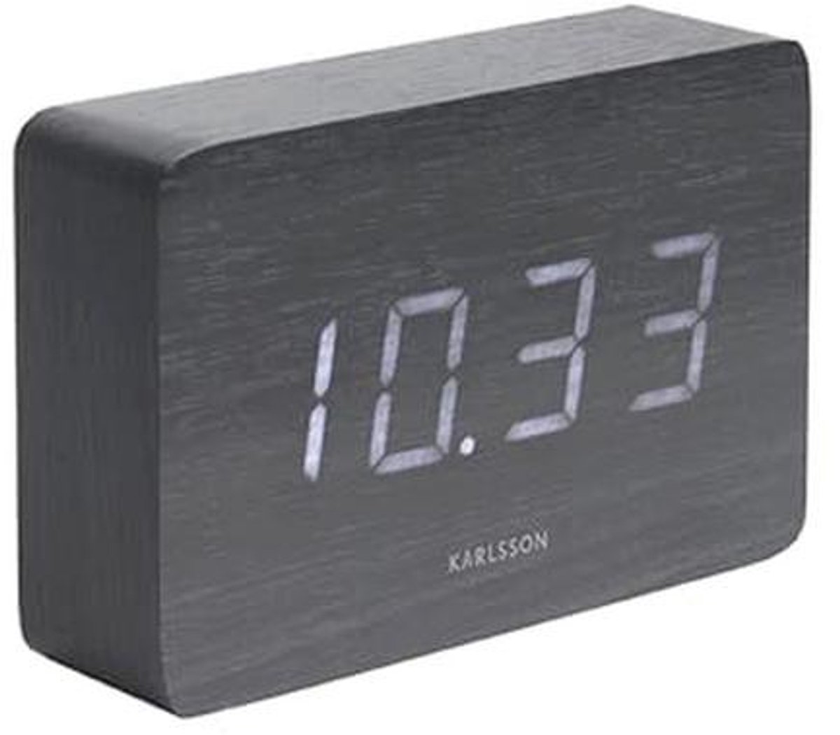 Stil Houten Wekker met Alarmfunctie en USB-aansluiting