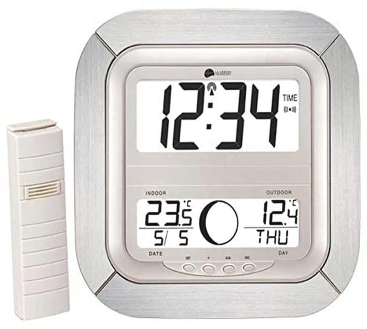Wandklok met Maanfasenaanduiding - DCF-77 Radio Gestuurd