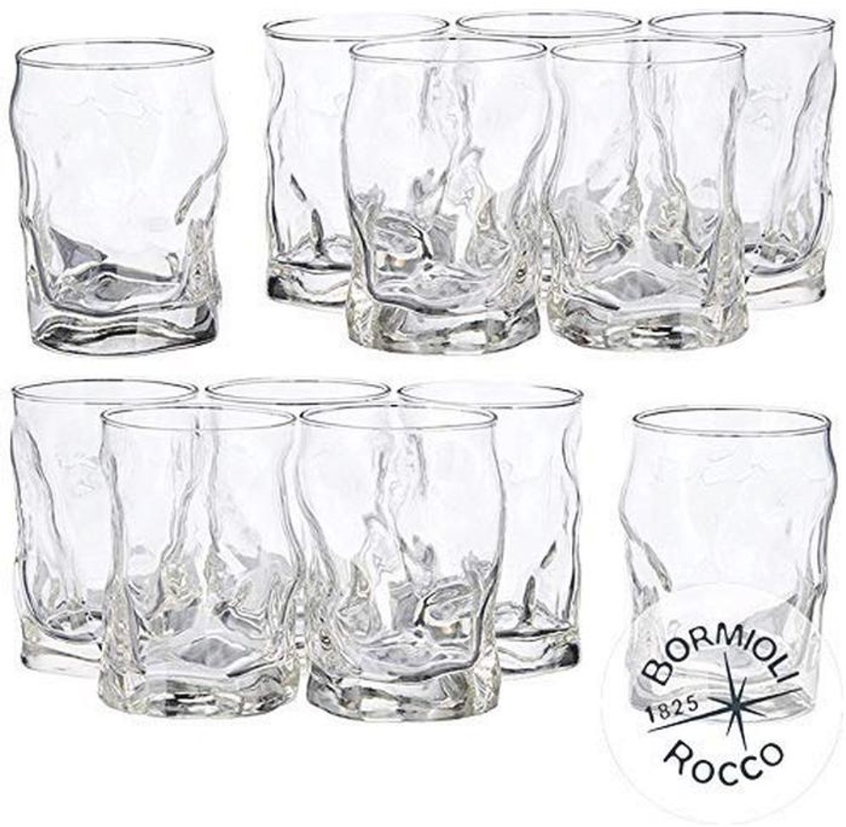 Set van 12 Transparante Waterglazen 30 Cl