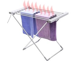 Elektrisch Droogrek Inklapbaar - Droogtoren met Verwarming - Verwarmd Drogen - Wasrek - 94 x 74 x 50 cm