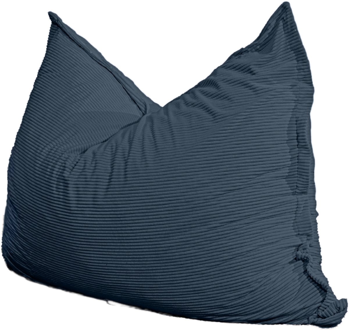 Bananair Zitzak XXL afneembare hoes - ribfluweel - Nachtblauw - 140 x 180 cm