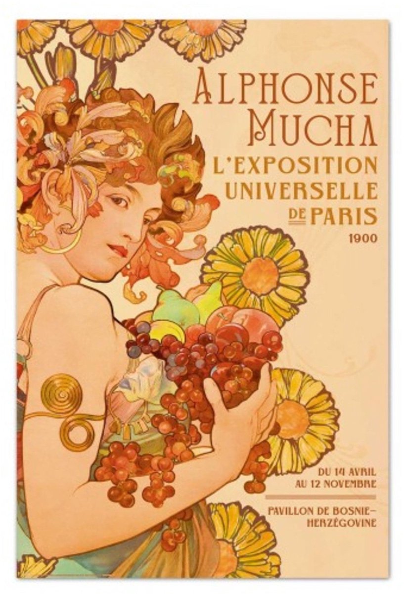 Grupo Erik Poster Alphonse Mucha - F, Champenois 61x91,5cm Divers