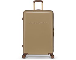 SUITSUIT Reiskoffer 76 × 51 × 28 - Reiskoffer met wielen - Veilig TSA cijferslot - Lichtgewicht koffer - Reiskoffer groot - 94L - Bruin
